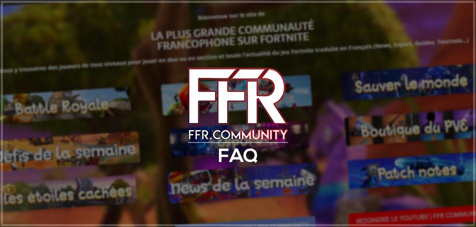 FFR Community FAQ