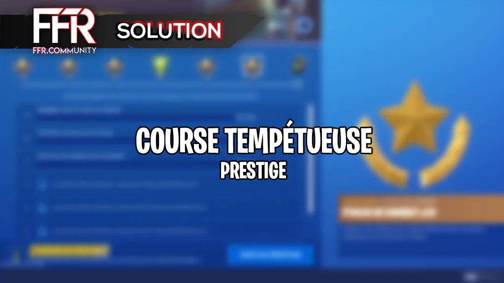 Course tempetueuse Prestige Banniere