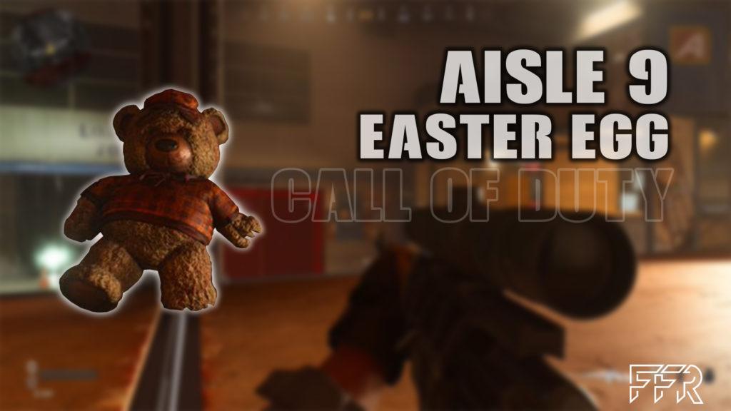 Bannière Modern Warfare Easter Egg call of duty aisle 9