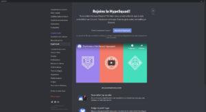 Hypesquad online sur discord