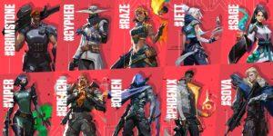 Les agents de Valorant