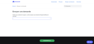 Contacter le support technique de Discord