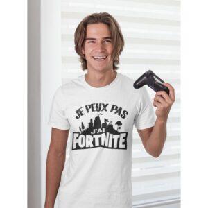 t-shirt je peux pas j ai Fortnite