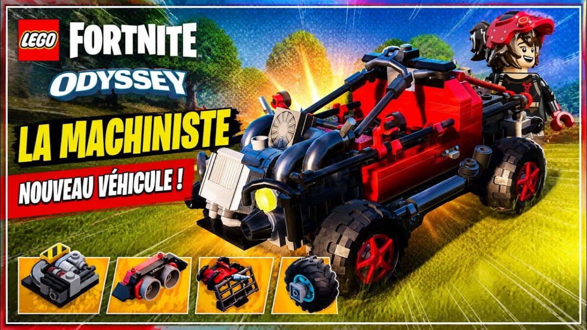 Fortnite Epic Games tease la construction d&rsquo;un tout nouveau v&eacute;hicule La Machiniste