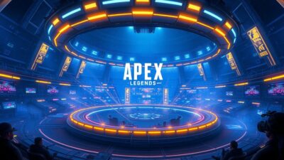 Visuel d'ambiance Apex Legends illustrant Apex Legends : l'&eacute;v&eacute;nement Cyberpunk transforme les Outlands en Night City