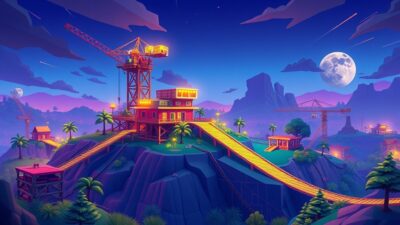 Visuel d'ambiance Fortnite illustrant Fortnite : Epic Games tease la construction d'un tout nouveau v&eacute;hicule