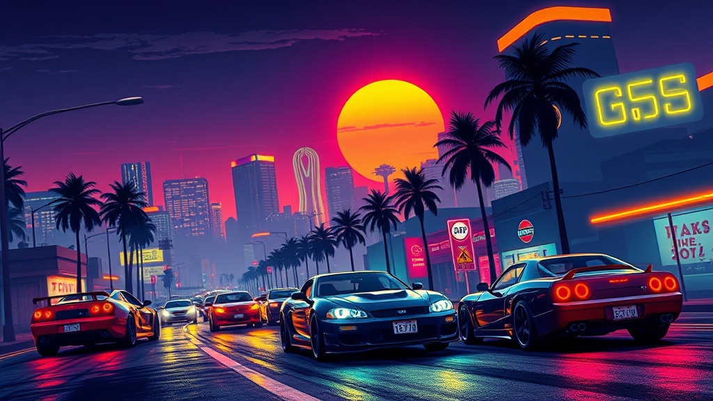 Visuel d'ambiance GTA illustrant GTA 6 pourrait rapporter jusqu'&agrave; 5,2 milliards de dollars en une semaine