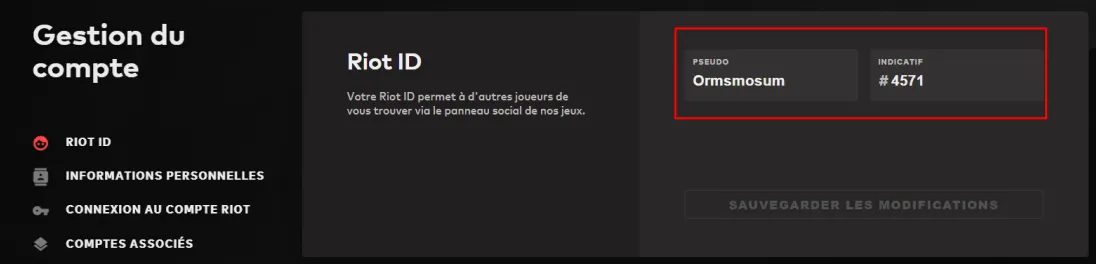 Changer pseudo League of Legends