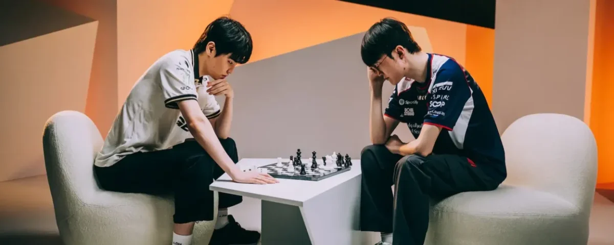 échéquier de faker et chovy