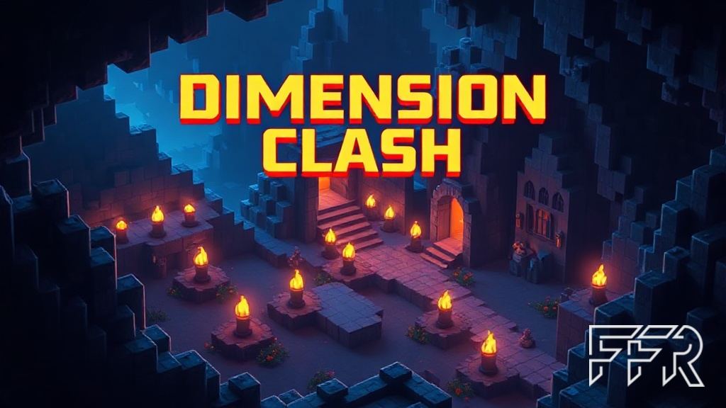 Visuel d'ambiance Minecraft illustrant Dimension Clash : le nouveau mode PvP qui fait s'affronter les trois dimensions de Minecraft
