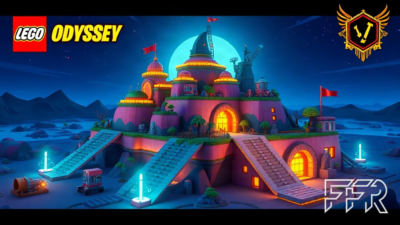 Visuel d'ambiance Fortnite illustrant LEGO Fortnite Odyssey : Quick Build, le nouvel outil pour construire plus vite