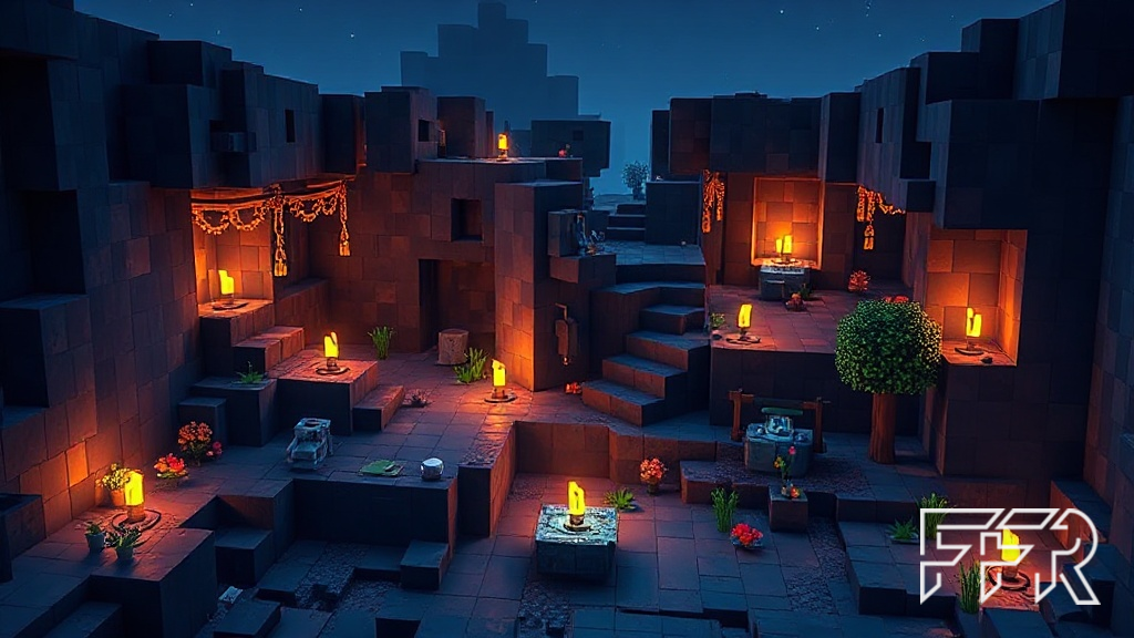 Visuel d'ambiance Minecraft illustrant Marketplace Pass et Realms Plus : tout le contenu Minecraft d'août 2026