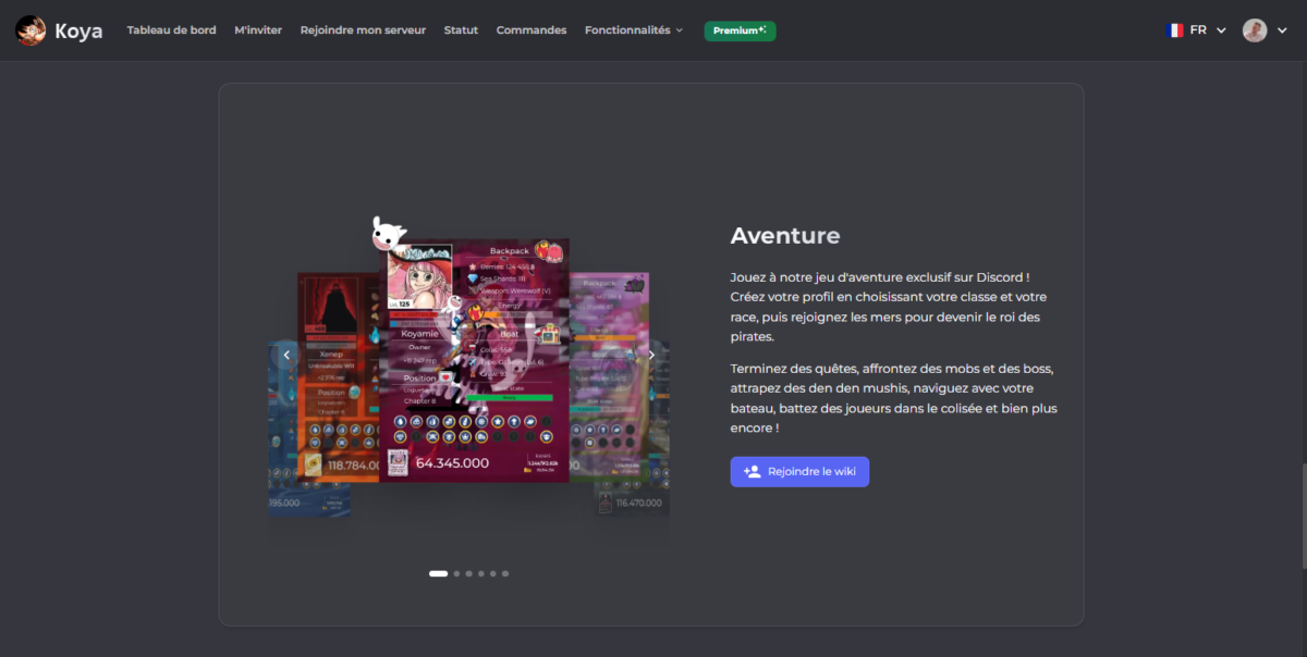 Fonctionnalités du bot Koya.gg sur Discord 5