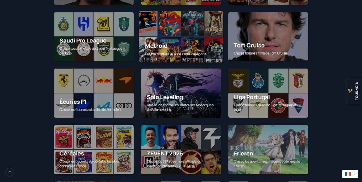 Tier List Jeux Vidéo - créer un classement gratuit - Mankind Tier L_ - [tierlist.mankindcorp.fr]